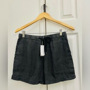 NEW James Perse linen Drawstring Shorts Size 0 GRAY